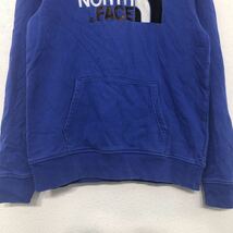 中古 古着 THE NORTH FACE ロゴ スウェット パーカー キッズ L ブルー ザノースフェイス プルオーバー 古着卸 アメリカ仕入 a603-5941_画像3