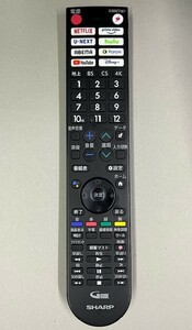 シャープ ４K液晶TV用リモコン GB402SA 動作良好品 ①