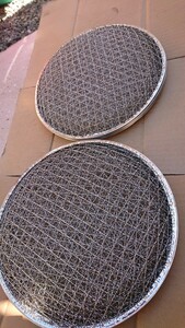  brazier net round mountain type disposable net 20 sheets unused postage included business use . net BBQ yakiniku change net? no2