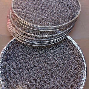 七輪 網 丸型 山型 使い捨て網 業務用 20枚 未使用 送料込み 焼網 BBQ 焼肉 替え網の画像3