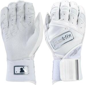★USサイズ XL（日本2XLサイズ）★ フランクリン 野球 オーダー バッティング 手袋 Franklin Adult Infinite Batting Gloves ホワイト