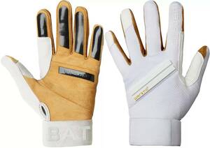 ★USサイズ L（日本XLサイズ）★ ウォースティック バッティンググローブ Warstic Adult Workman3 Batting Gloves ホワイト