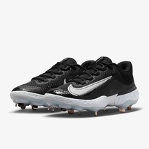 【日本未発売 25cm】 ナイキ 野球 金具 スパイク Nike Alpha Huarache Elite 4 Low ブラック ホワイト DJ6521-001_画像1