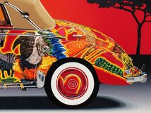 【GINZA絵画館】ヒロ・ヤマガタ　版画「アイボリーコースト」アースリーパラダイス・直筆サイン・車・人気の大判　K73G3H0J7B6S9D_画像8