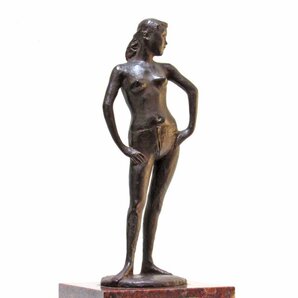 【GINZA絵画館】佐藤忠良 ブロンズ彫刻像「若い女 エスキース」公式鑑定付き・１９７１年作・名作！ MA81P0A5C0R2Aの画像5