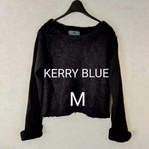 KERRY BLUE　ニット 長袖 セーター プルオーバーセーター　モヘア　ブラック M