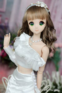 ** smartdoll dress set-Attractive look- white (One-off) **