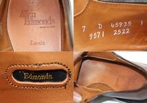 アレンエドモンズ　プレーントゥ革靴◆25cm◆US7D◆USA製◆Leeds◆レザーソールシューズ◆Allen Edmonds◆USA購入_画像7