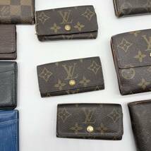 1円〜 LOUIS VUITTON【超豪華 11点 まとめ セット 】ルイヴィトン 長財布 折り財布 モノグラム ダミエ 小物 大量 LV レザー ジャンク ⑥_画像4