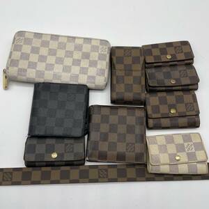 LOUIS VUITTON【 10点 まとめ セット 】ルイヴィトン 長財布 折り財布 ダミエ 小物 大量 LV レザー ポルト ウォレット ジャンク 