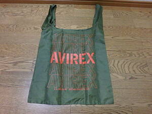 n403k　AVIREX　エコバッグ　アビレックス　カーキ　中古