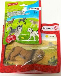 【Schleich シュライヒ】 ライオン1体、Farm World Small Blind Bag1袋 2個セット
