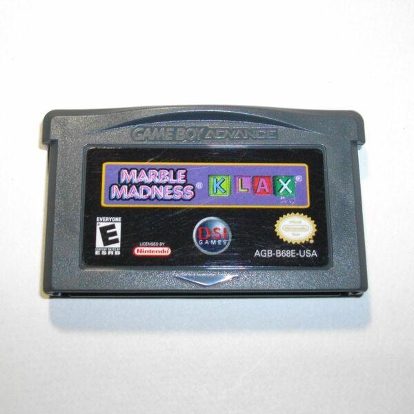 海外版　GBA　マーブルマッドネス　クラックス　MARBLE MADNESS　KLAX ゲームボーイアドバンス