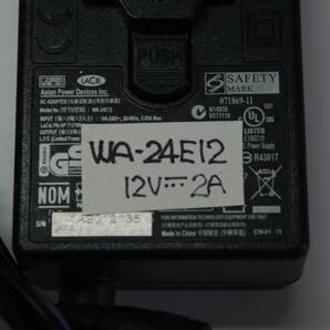 】LACIE WA-24E12 ラシー ELECOM エレコム APD 純正 ACアダプター センタープラス 12V 12.0V 2A 2.0A ピン無し ■JHC2の画像3