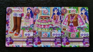 アイカツ★2014 4弾N★バティックデッサン3枚セット★