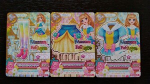  Aikatsu *2014 3.R* Princess meruhen3 pieces set *