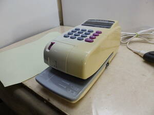 NIPPO ニッポー 電子チェックライター FX-30 ELECTRONIC CHECK WRITER ８桁 印字テスト済み 画にて 中古！