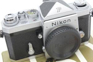 【送料無料１円／超美品】 ニコン Nikon Nippon Kogaku F アイレベル ボディ シルバー 673万番 富士 取説 MT4188