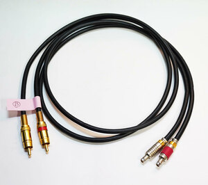 マークレビンソン　Mark Levinson Fischer（LEMO） =　RCA ケーブル　High End Audio USA Cable 90cm　ペア　中古品　(b)