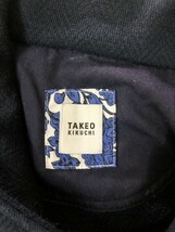 TAKEO KIKUCHI タケオキクチ ヘリンボーン スウェット ジャケット 羽織り 紺 ネイビー 3_画像3