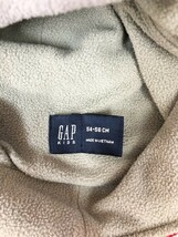 GAP ギャップ キッズ フリース 耳当て付き ニット帽 54-56cm 赤グレー ポリエステル_画像3