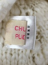 CHUBBY PUCKS チャビーパックス ボンボン付き ニット キャップ 帽子 アイボリー_画像4