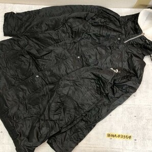 PUMA プーマ メンズ ビッグロゴ刺繍 裏起毛 比翼ジップ フード付き ベンチコート M 黒の画像1
