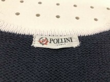 POLLINI レディース Vネック ニットセーター 白紺_画像2