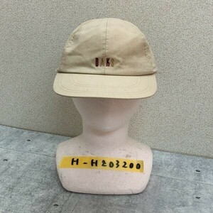 DAKS ダックス メンズ レディース ロゴ刺繍 日本製 キャップ帽 大きいサイズ LL ベージュ 綿ポリエステル