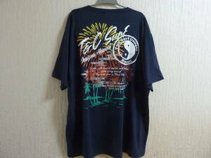 ★T＆C surf designs Hawaii タウン&カントリー★バックプリント花火ネイビー★大きいBIGサイズ5L★綿100％肌触り最高★新品未使用タグ付★