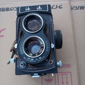 海鴎 Haiou SA-85 75mm F3.5 二眼カメラ ジャンク品の画像1