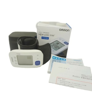H03009 オムロン OMRON 上腕式血圧計 手首式血圧計 血圧計 自動血圧計 手首式 HEM-6183 健康器具の画像1