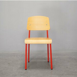 519 展示極美品 Vitra.(ヴィトラ) Standard Chair(スタンダードチェア) レッド ジャン・プルーヴェ11.6万の画像2