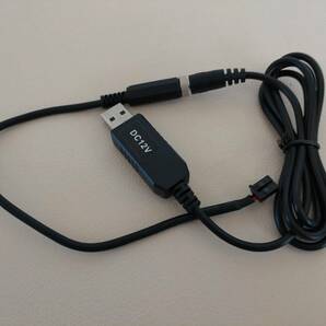 三菱製ETC用USB電源ケーブル 昇圧コード 5v→12v 2.1mmDCプラグ仕様の画像1