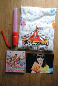 指原莉乃AKB48総選挙1位ランキングTシャツ(L)、ドーム始球式写真(2L)、恋するフォーチュンクッキーCD、ペンライト