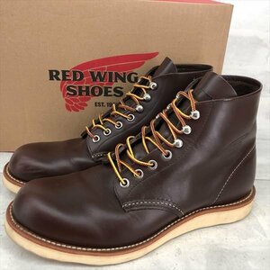 RED WING レッドウィング 箱有 8134 10年 PlainToe プレーントゥ レザーハイカットブーツ SIZE: US8 26cm ブラウン MH632024030101