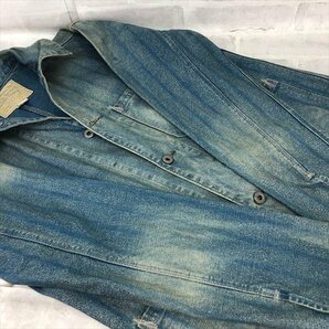 RRL RALPH LAUREN ダブルアールエル インディゴ ストライプ カバーオール SIZE: S/P デニムジャケット MH632024031903の画像5