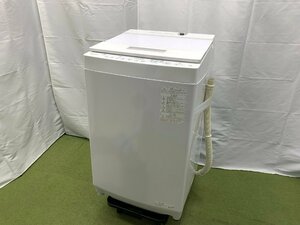 東芝 TOSHIBA ZABOON 全自動洗濯機 AW-7D9 上開き 洗濯7kg 予約タイマー ほぐし脱水 インバーター搭載 自動おそうじ 2020年製 d02109S