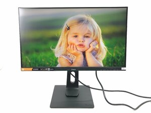 美品♪iiyama イイヤマ G-MASTER モニター 液晶ディスプレイ 24.5型 FHD IPS スピーカー搭載 高さ調節 GB2590HSU-B2 PL2590HS 03016N