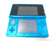 任天堂 Nintendo ニンテンドー3DS 携帯ゲーム機 テレビゲーム 3Dスクリーン ライトブルー CTR-001 ジャンク Y03092N_画像4
