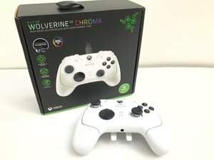 美品 Razer レイザー Wolverine V2 Chroma RZ06-04010200-R3M1 ゲームパッド ゲーミングコントローラー ホワイト Y03038S