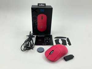 美品♪ロジクール Logicool PRO X SUPERLIGHT Wireless Gaming Mouse ゲーミングマウス ワイヤレス マゼンタ G-PPD-003WL-MG 03218N