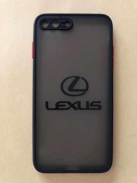 送料無料！LEXUS　レクサスロゴiphone７プラスまたは８プラス用スマホケース　LC500　LX570　RX350　UX200　ES300　IS500　RCF　LFA　NX200