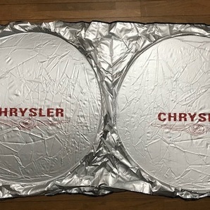 送料無料！誰もしてない！駐車場で目立つ！クライスラー　CHRYSLERロゴサンシェード 　300C　PTクルーザー　グランドボイジャー　バイパー