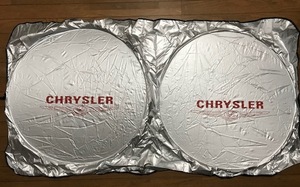 送料無料！誰もしてない！駐車場で目立つ！クライスラー　CHRYSLERロゴサンシェード 　300C　PTクルーザー　グランドボイジャー　バイパー