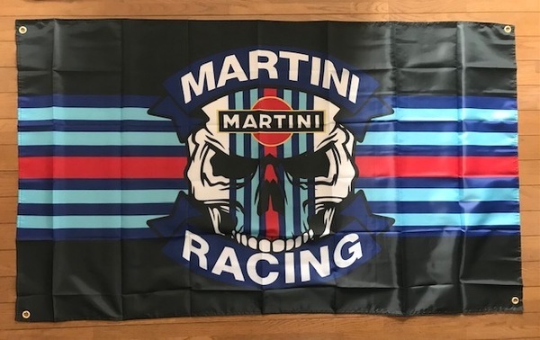 誰も持ってない？お部屋・ガレージに！　マルティニ　スカル　MARTINIロゴ　通常サイズ　送料無料！　MARTINI　RACING　ランチアデルタ