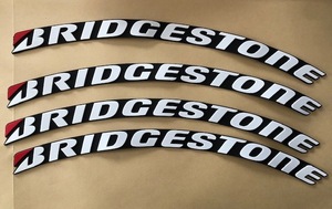 目立つ！かっこいい！ブリジストン　BRIDGESTONEロゴ　タイヤ用ラバーデカール　送料サービス　　検索用レタリング ステッカー