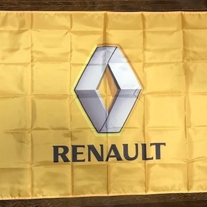 送料0円 オフ会で目立つ！　RENAULT　ルノーロゴ　タペストリー　バナーフラッグ 旗　特大サイズ　カングー　ルーテシア　オフ会で目立つ！