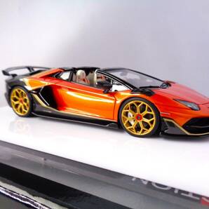 アイドロン EIDOLON アクセルワークス AXELLWORKS 1/43 Lamborghini Aventador SVJ Roadster 2020 Ad Personam 2tone Paint EM669 AX2の画像4