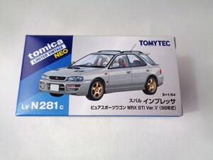 トミカリミテッドヴィンテージネオ　1/64　スバル インプレッサ ピュアスポーツワゴン WRX STi Ver.V　98年式　LV-N281c